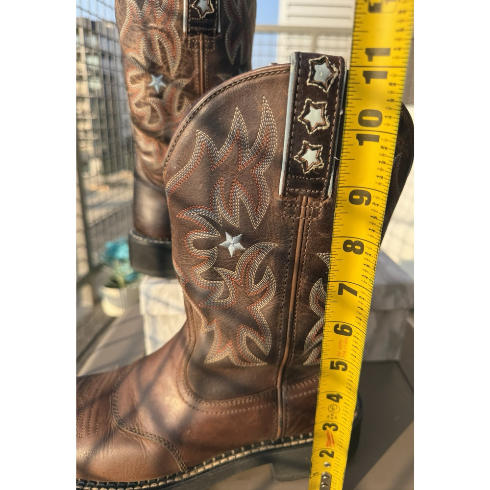 Ariat Women's ProBaby Western Cowboy Leather Boots Driftwood Brown 10001132 7.5B - Picture 11 of 16